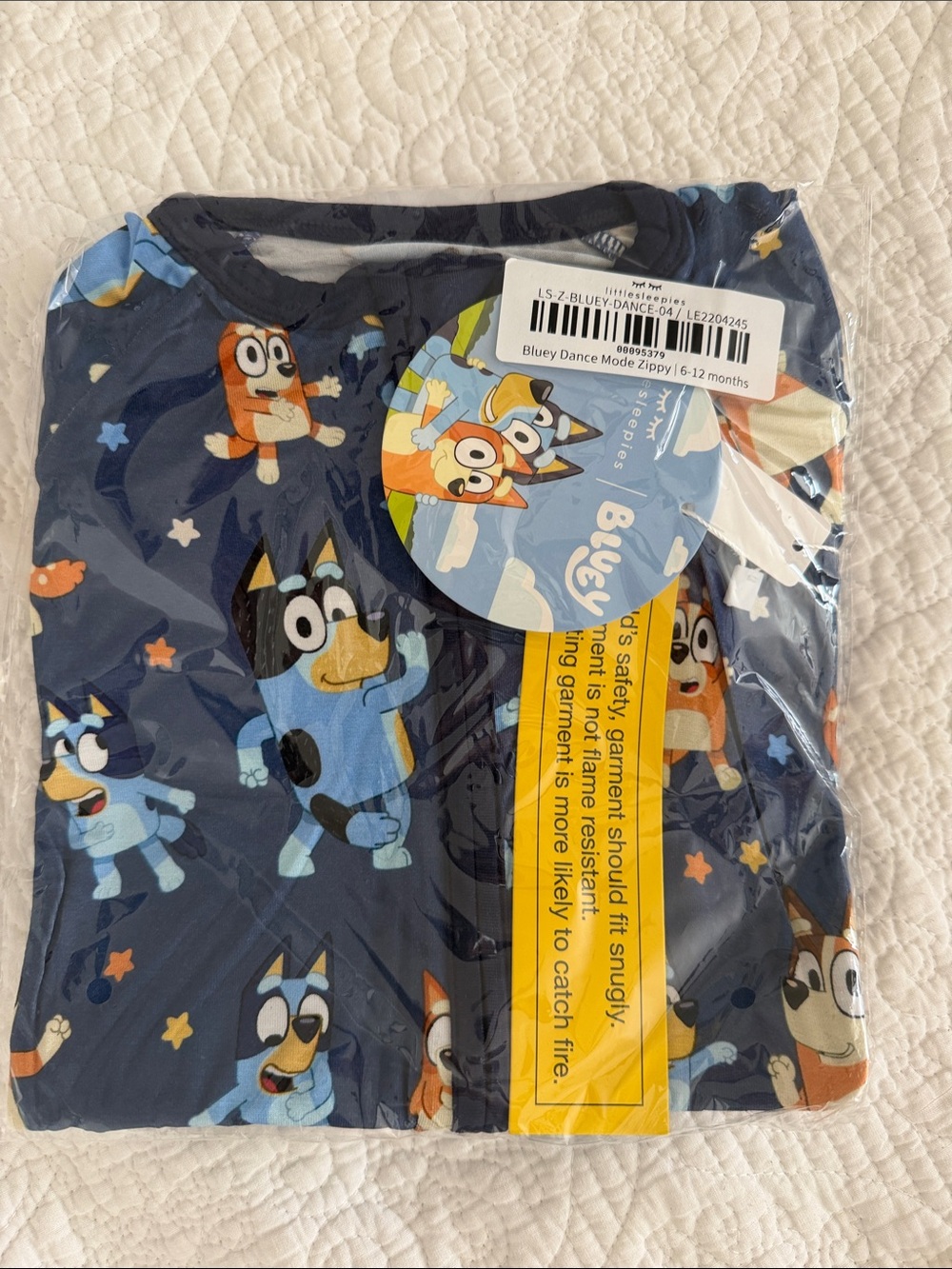 Little Sleepies Navy Bluey Dance Mode Zippy One-Piece